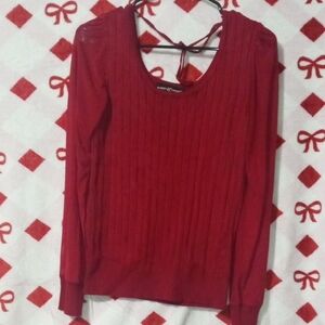 NWOT Almost Famous Ribbed Red Top